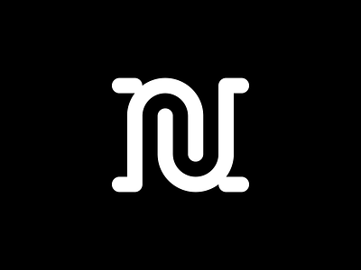 N letter branding curved logo curves custom mark geometric logo minimal logo minimalistic n letter n letter logo n letter mark negative space outline logo rounded symbol