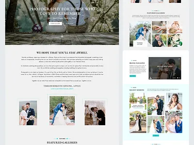 wedding Home Page Mockup Design Sample 3d animation concept grow graphic design logo motion graphics ui