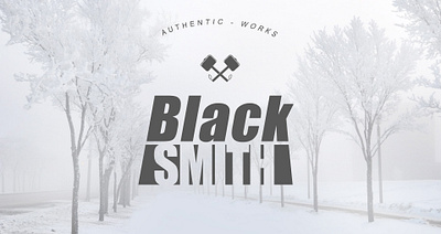 Black Smith Logo graphic design illustration logo vector