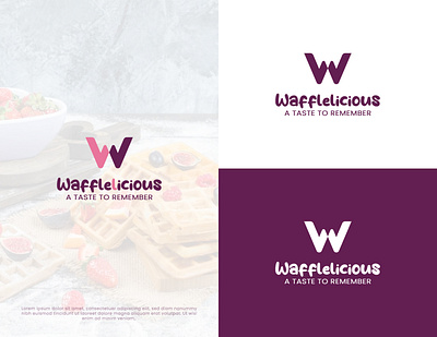 Concept: Wafflelicious - Logo Design (unused) adobe illustrator best logo branding creative logo design graphic design lettermark logo letterw logo logo design marketing modern logo monogram sabrina abdur rahman sabrina graphics