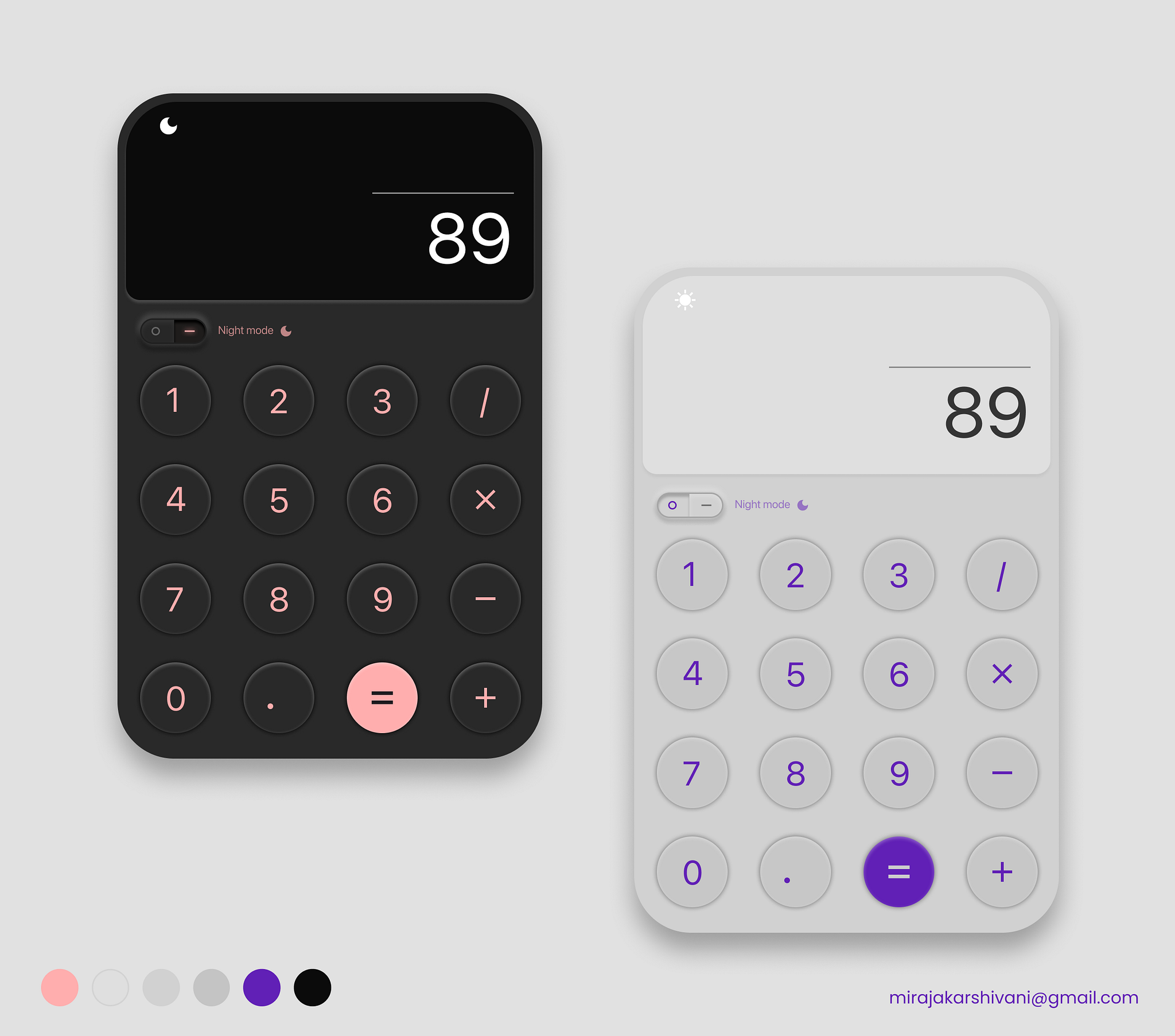 Calculator Ui Design by Shivani Mirajkar on Dribbble