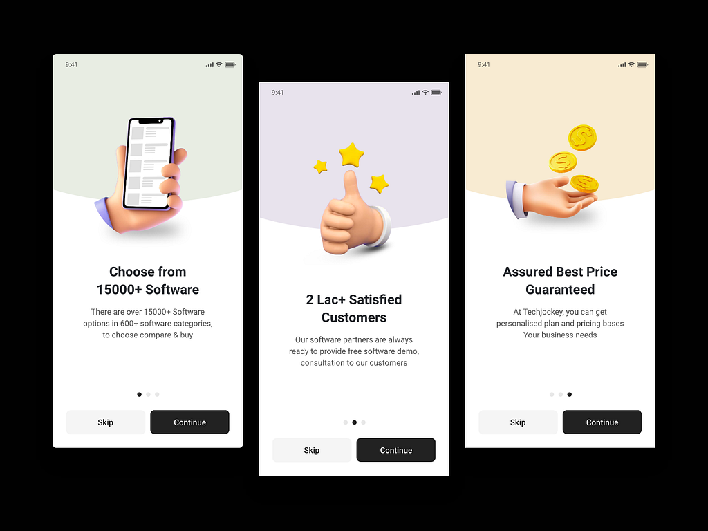 Onboarding App UI Screen by Shivank Sharma on Dribbble