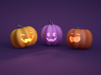 Funny Halloween 3d 3dmodel cinema4d design graphic design halloween modeling render