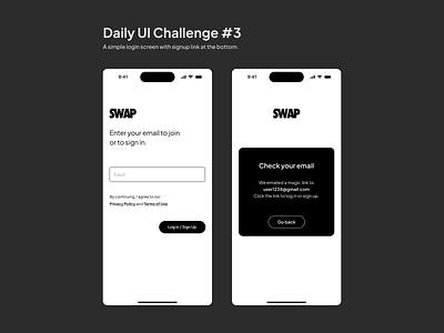 H4A Daily UI Challenge 03 • Login for a sneaker trade mobile app daily ui dailyui design designchallenge figma ui