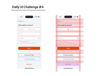 H4A Daily UI Challenge 04 • Registration Screen daily ui dailyui design designchallenge figma ui