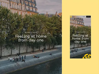 The French Way / service page animation design fold header hero interaction interactive design mobile motion graphics service ui webdesign website