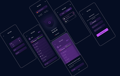 vpn app design landing page ui ui design ux vpn vpn app