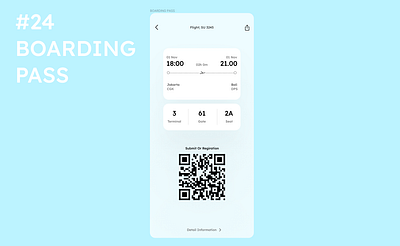 #24 DAY BOARDING PASS 24 ui animation boardingpass branding challenge dailyui day ui @$ design graphic design illustration logo ui uiux