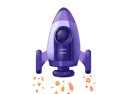 Rocket icon 2dartist 2dillustration adobeillustrator design graphic design illustration illustrator vector