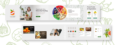 Organic Fruits and Vegetables buy commerce ecommerce figma fruit health online organic sell ui ux vegetable web web design webdesign website
