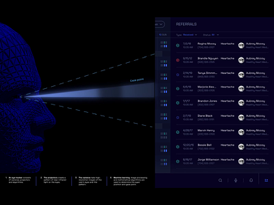 Eye Tracker Dashboard Interface Design 3d dashboard data visualization data viz design studio graphic design interface design motion graphics production studio video animation visualization