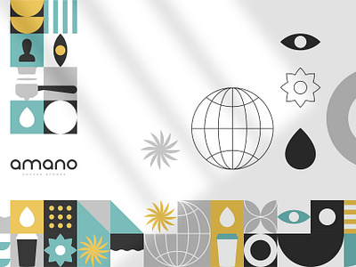 AMANO Coffee Stores - Branding branding brandmark coffee custom design digital espresso graphic design icons identity illustration logo logomark packaging stationery typography vector visual