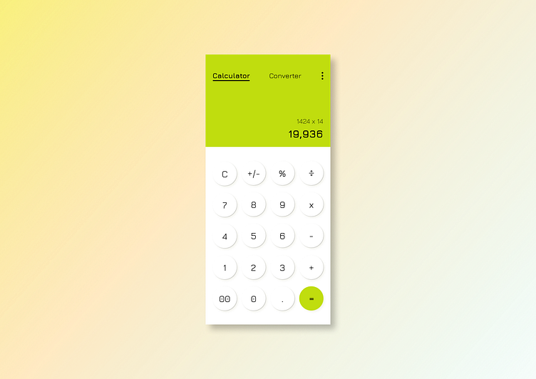 Calculator DailyUI 004 by Aakanksha Gupta on Dribbble