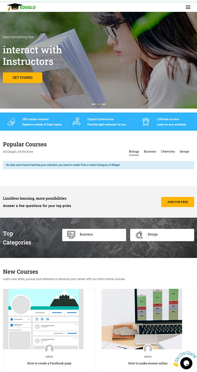 Educational websites web design