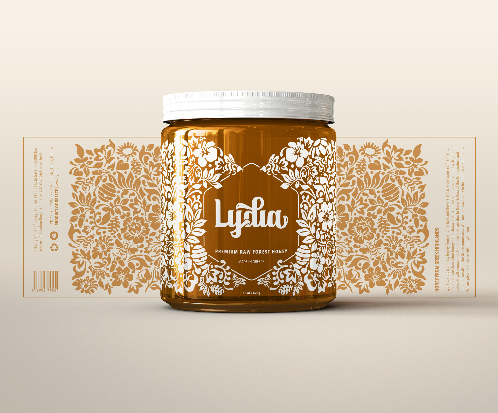 Lydia honey - Logo & Packaging assets branding brandmark custom design digital graphic design honey icons identity illustration jar logo motion graphics packaging typography ui vector visual