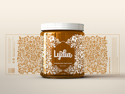 Lydia honey - Logo & Packaging assets branding brandmark custom design digital graphic design honey icons identity illustration jar logo motion graphics packaging typography ui vector visual