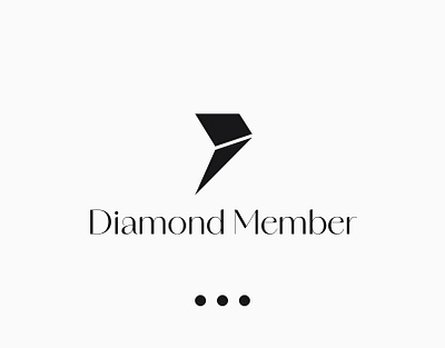 Diamond Member Logo Concept diamond diamond logo membership