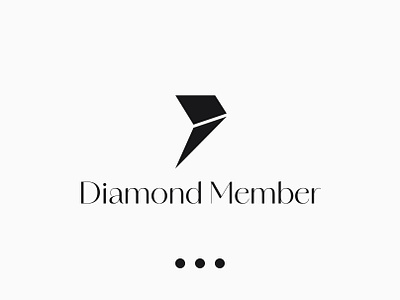 Diamond Member Logo Concept diamond diamond logo membership