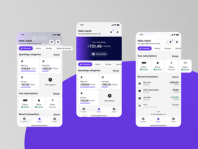 Financial app UI app branding dailyui design fintech interface ios light mobile mobileapp mode money purple ui ux web3