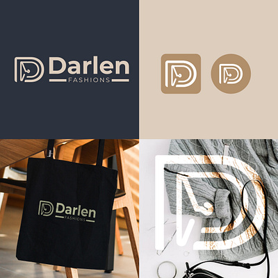 Letter D Fashion Logo Concept branding graphic design