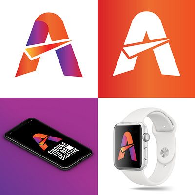 Letter A Logo Concept branding graphic design logo