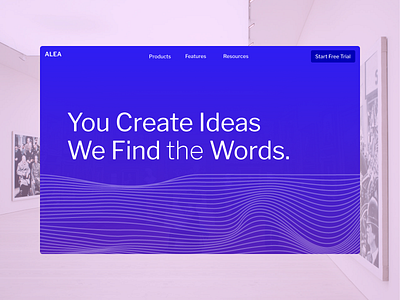 ALEA: accessibility website mockup graphic design ui