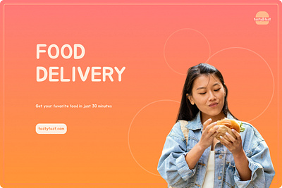 Banner for food delivery