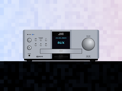 JVC EX - AK1 Compact Component Systems alloy audio figma flat hi fi jvc material object surface ux