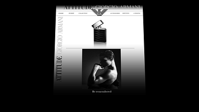 Concept Attitude Giorgio Armani concept design graphic design ui web web design