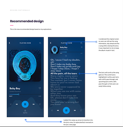 Musik App - Lyric Add design design brief feature add typography ui