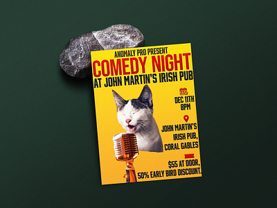 Flyer Design branding comedy flyer graphic design night poster print
