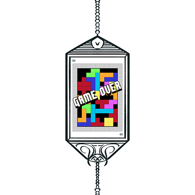 Inktober 2023 - 30 - Rush design illustration inktober tetris