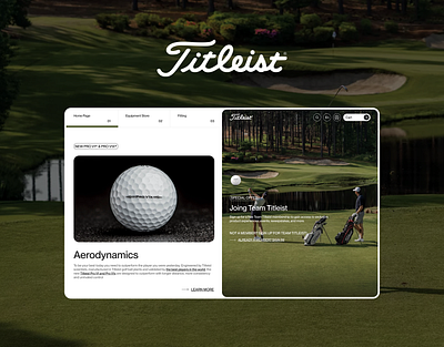 Titleist - Modern E-Commerce Redesign (Non-Commercial Project ) animation e commerce golf golf shop golf website modern e commerce modern website shopify shopify website ui uxux webflow