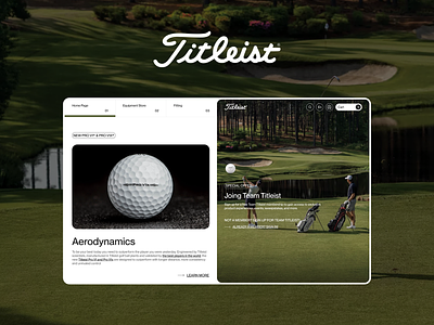 Titleist - Modern E-Commerce Redesign (Non-Commercial Project ) animation e commerce golf golf shop golf website modern e commerce modern website shopify shopify website ui uxux webflow