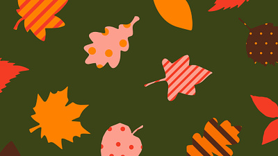 Fall Leaves Doodle Wallpaper Design bright desktop wallpaper doodles fall fun funky illustration iphone wallpaper leaf leaves november october polka dots stripes thankful thanksgiving wallpaper