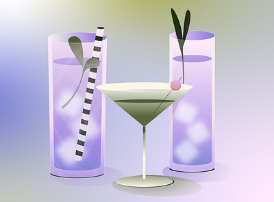 Just Drinks alcohol bar cocktails cosmopolitan drinks gin illustrations ilustracion just drinks tonic