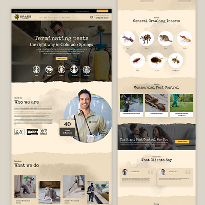 Pest Control Website Design cleaning hubspot pest control