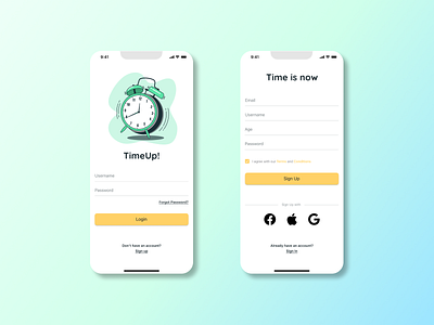 Daily UI #001 | Sign Up app dailyui design mobile ui