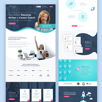 Resume Writer & Career Coach Website Design career coach hubspot resume writer