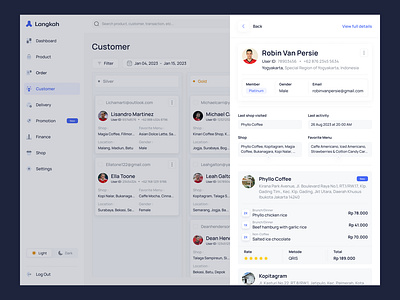 Langkah - Detail Customer branding design detailcustomer ecommerse experience design figma finance franchise app graphic design interface design merchant merchant design sales ui uiux uiuxdetail ux webapp webapplication webdesign