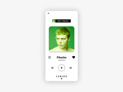 Music Player Modern Design (Daily UI) app daily ui design graphic design interface music player spotify typography ui ui design ui project user experience user interface ux