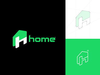home logo design a b c d e f g h branding business custom logo designer graphic design home identity letter h logo logo design real estate vector