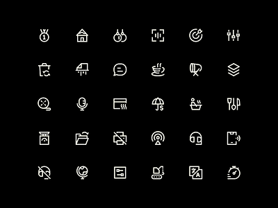 Sharp Stroke Icons clean figma free icon graphic design icon icon pack icon set iconography illustration interface icon line icon minimal sharp icon stroke ui ui design vector