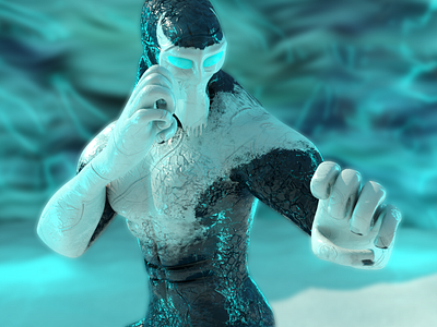 3D Glacius Modelling 3d 3ds max character design game killer instinct modeling render rigging videogame