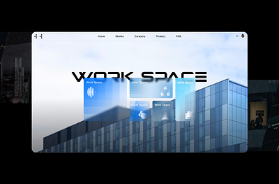 Work Space animation branding graphic design motion graphics ui