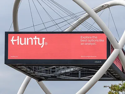 Hunty® Brand Identity arrow bow brand branding design futuristic logo logo design logomark logotype mark minimal minimalistic symbol