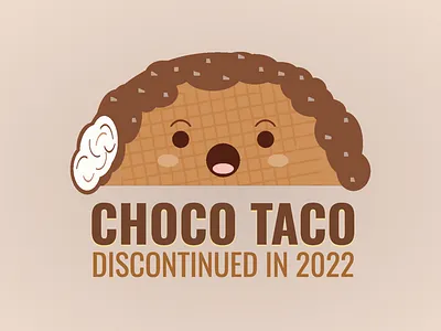 30. Choco Taco - Single Div CSS Art (Divtober 2023) chocotaco css css art cssart cute design dessert discontinued divtober food ice cream illustration kawaii shocked singlediv taco web design