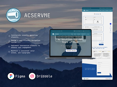 ACSERVME (AC Service Website) #UIDesktop branding desktop desktopui educationalproject project ui uidesktop userinterfacedesign