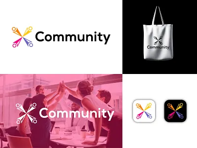 Community Logo app branding branding identity community logo community trend connect logo connection logo design google community logo graphic design logo logo design minimalist modern minimalist logo people popular trendy logo team logo team logo design trendy community logo design unity logo