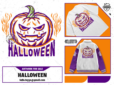 Halloween Pumpkin Illustration. T-shirt Design adobe illustrator artwork for sale branding clothing design customartwork designforsale digital artwork for sale graphic design halloween october halloween print tshirt pumpkin retro illustration trick or treat tshirt design tshirt designer vintage illustration